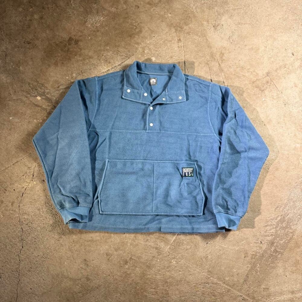 Blue 18 East Snap Neck Pullover Sweatshirt